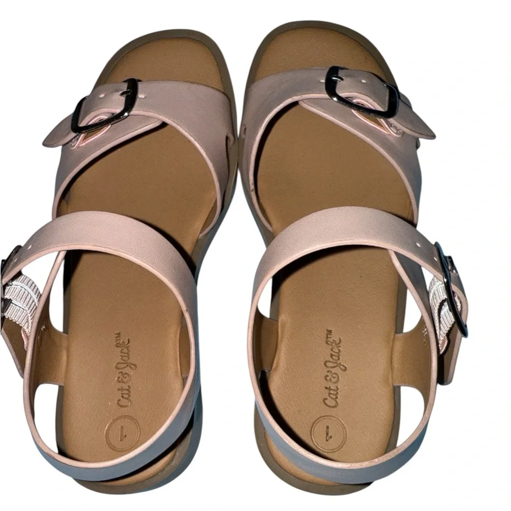 Light Pink Sandals with Buckle strap